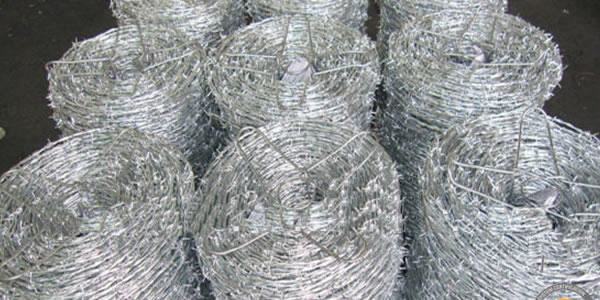 galvanized barbed wire